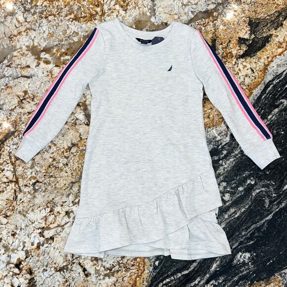 NWT Nautica Girls' Navy, Pink, Teal. White & Yellow Stripe Print Leggings - 4T - Picture 8 of 8